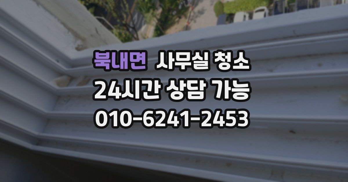북내면 사무실 청소