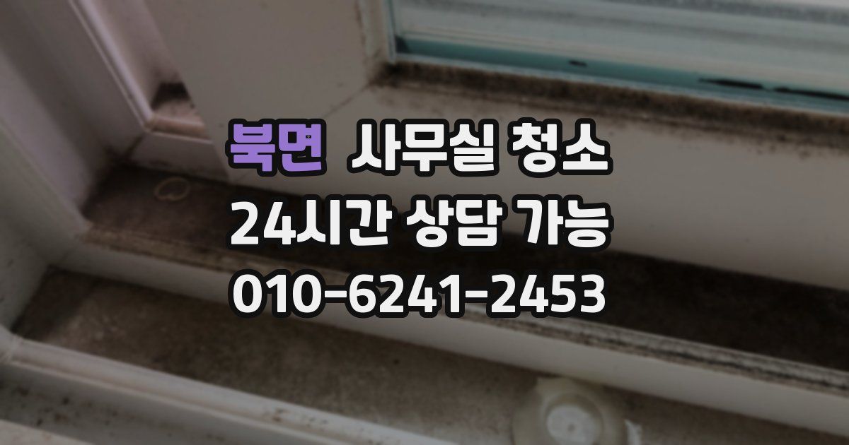 북면 사무실 청소