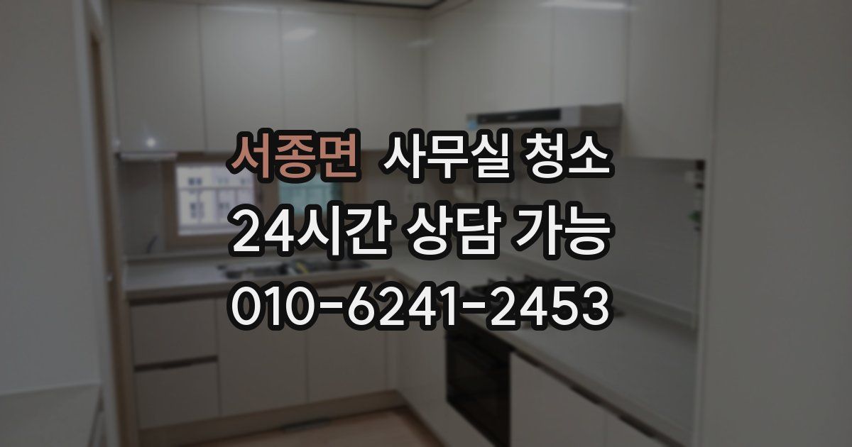 서종면 사무실 청소