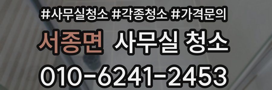 서종면 사무실 청소