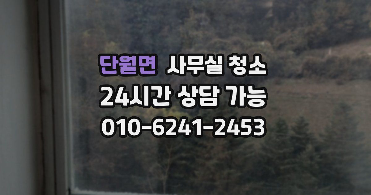 단월면 사무실 청소