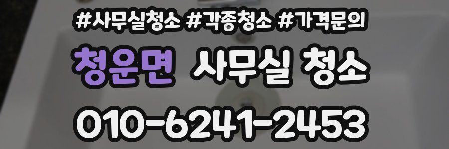 청운면 사무실 청소