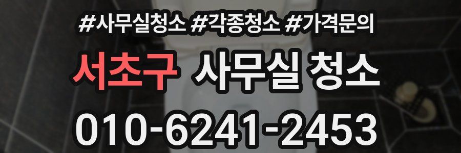 서초구 사무실 청소
