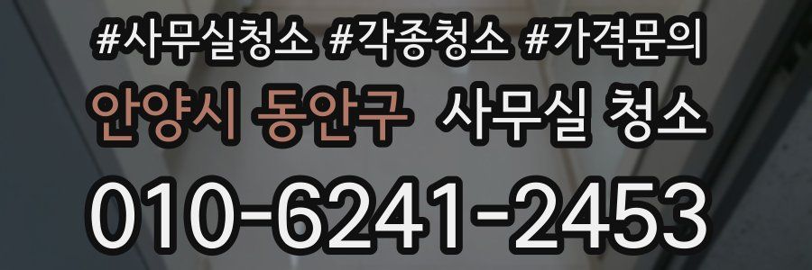 안양시 동안구 사무실 청소