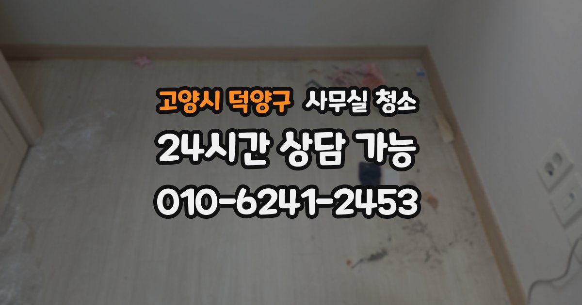고양시 덕양구 사무실 청소