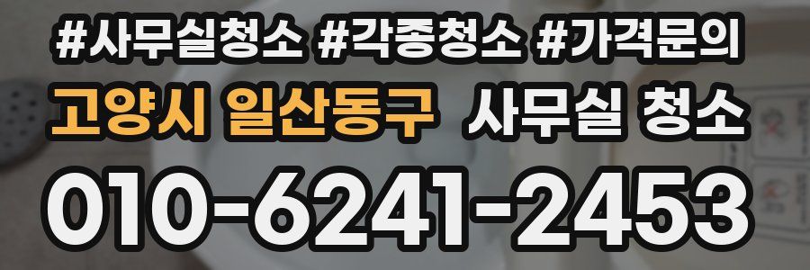 고양시 일산동구 사무실 청소