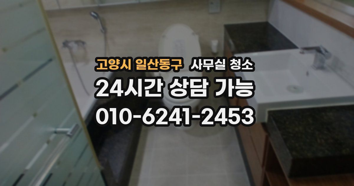고양시 일산동구 사무실 청소