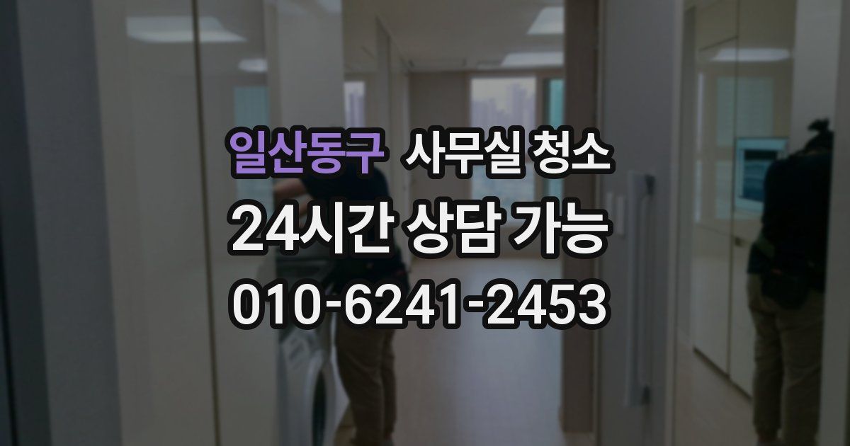 일산동구 사무실 청소