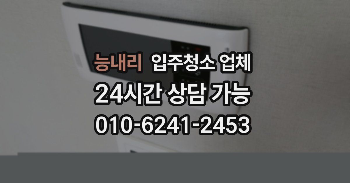 능내리 입주청소 업체