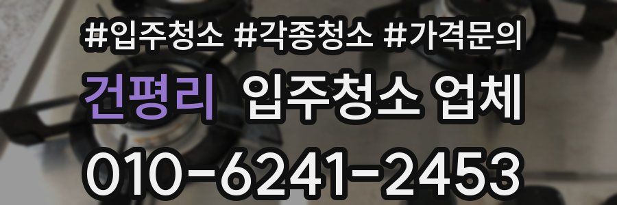 건평리 입주청소 업체