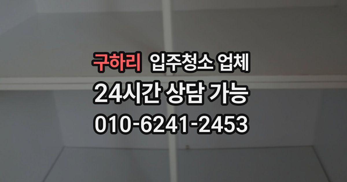 구하리 입주청소 업체