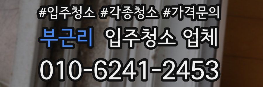 부근리 입주청소 업체