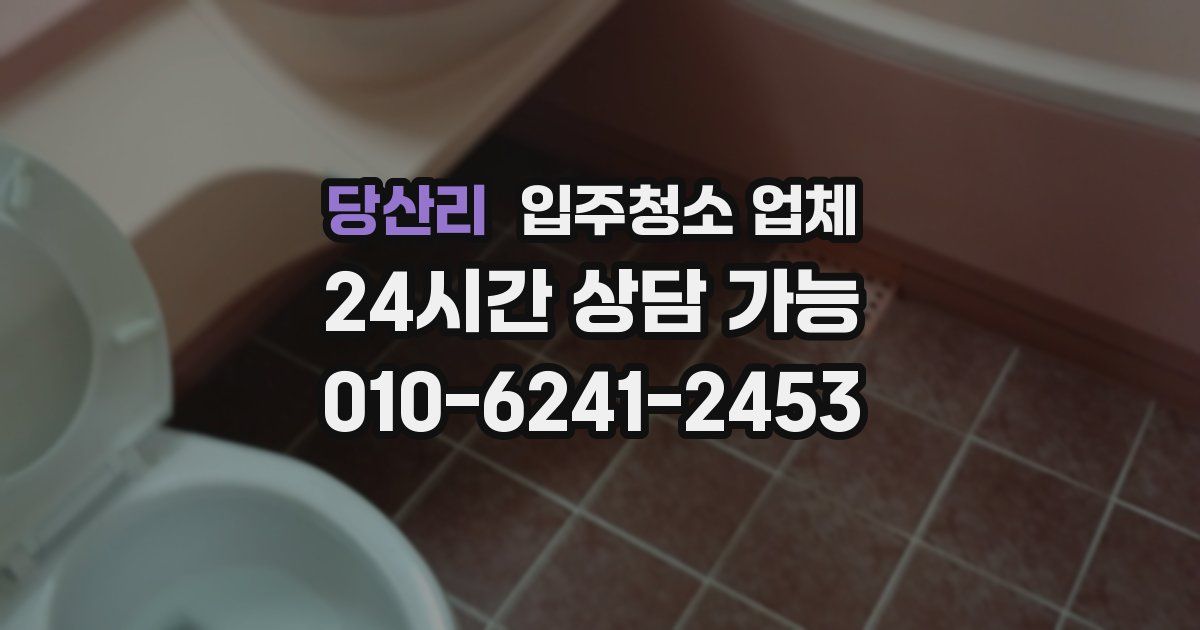 당산리 입주청소 업체