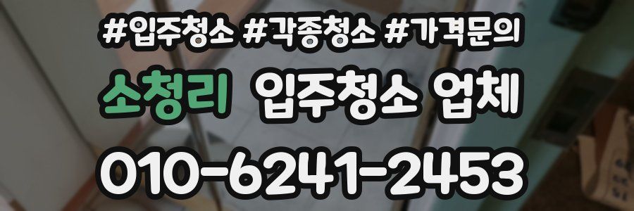소청리 입주청소 업체
