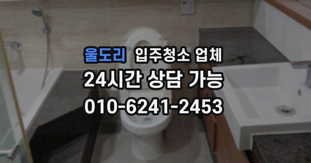 울도리 입주청소 업체