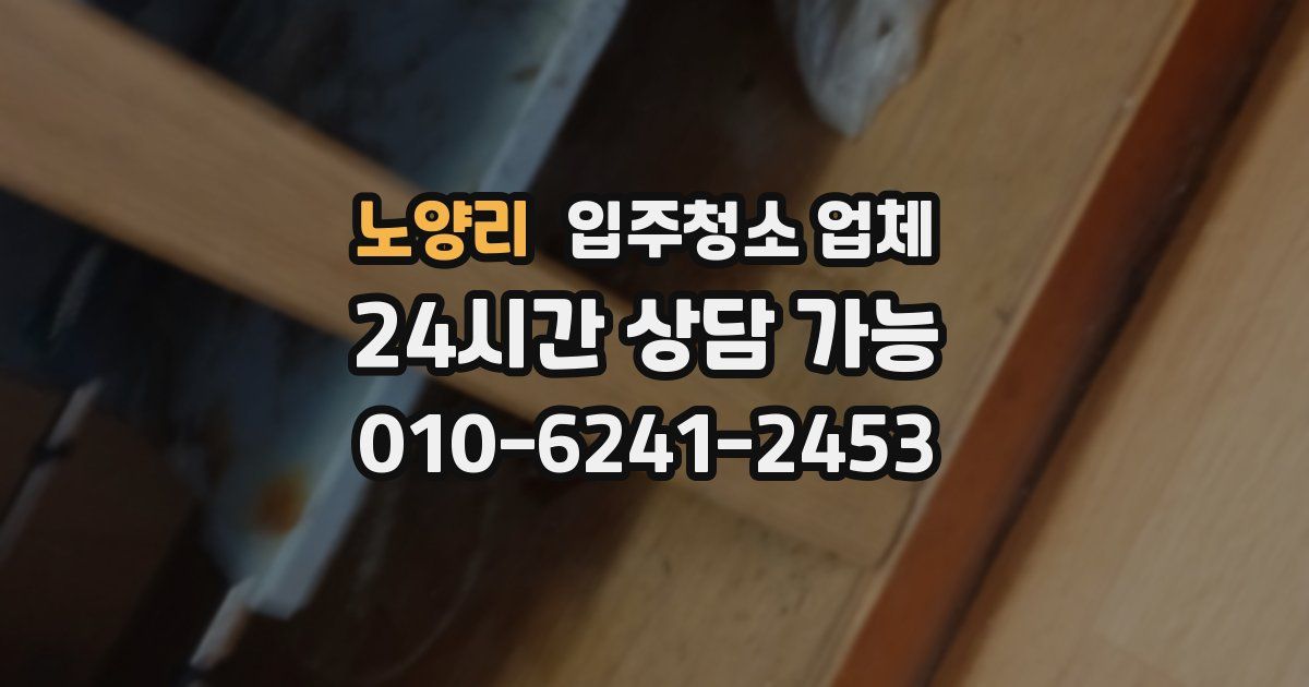 노양리 입주청소 업체