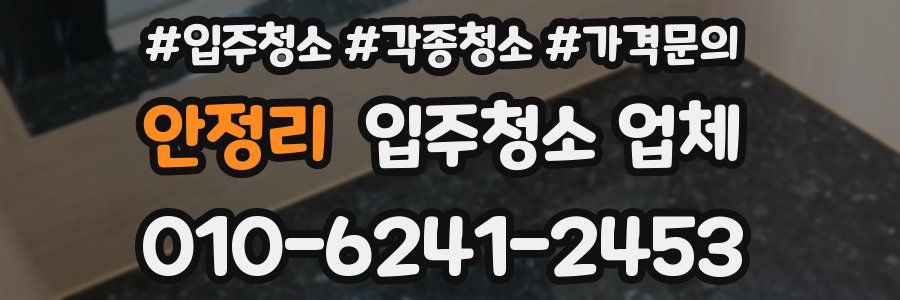 안정리 입주청소 업체