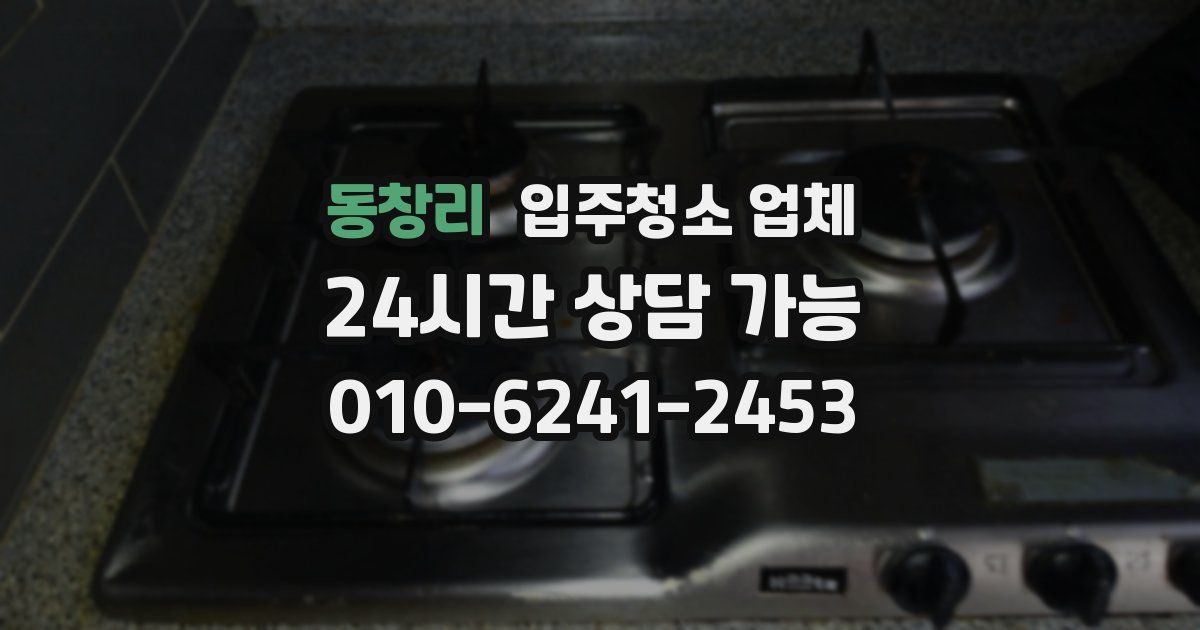 동창리 입주청소 업체
