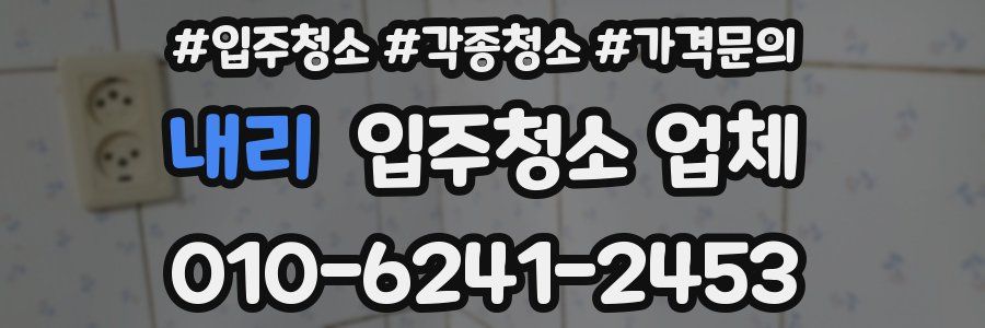 내리 입주청소 업체