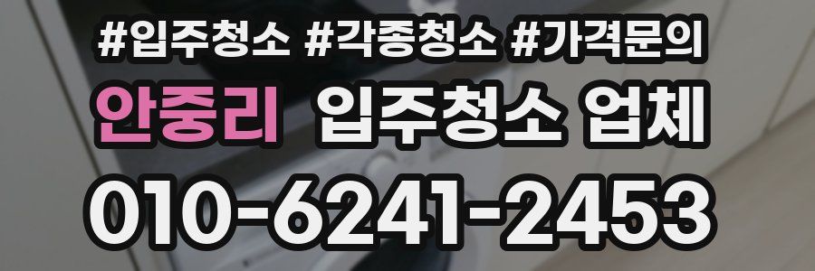 안중리 입주청소 업체
