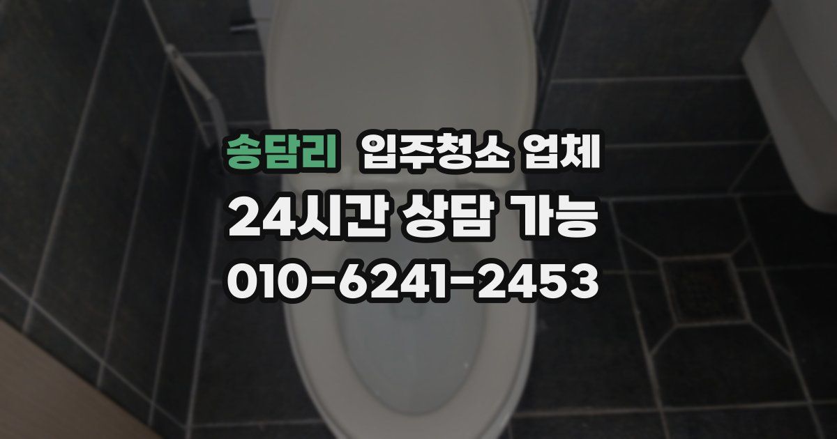 송담리 입주청소 업체