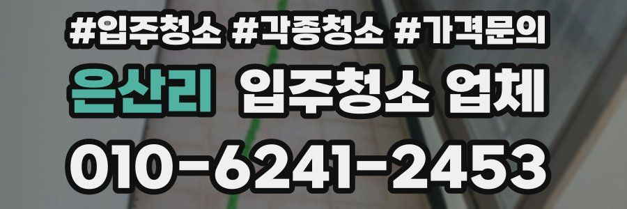 은산리 입주청소 업체
