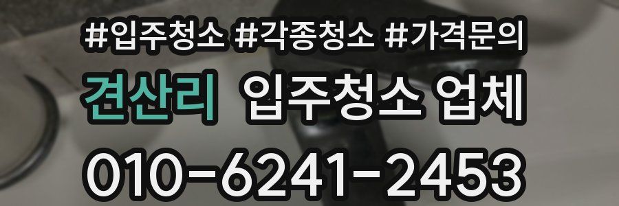 견산리 입주청소 업체