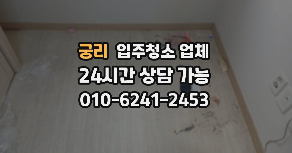 궁리 입주청소 업체
