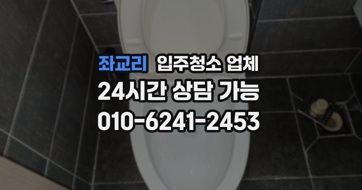 좌교리 입주청소 업체