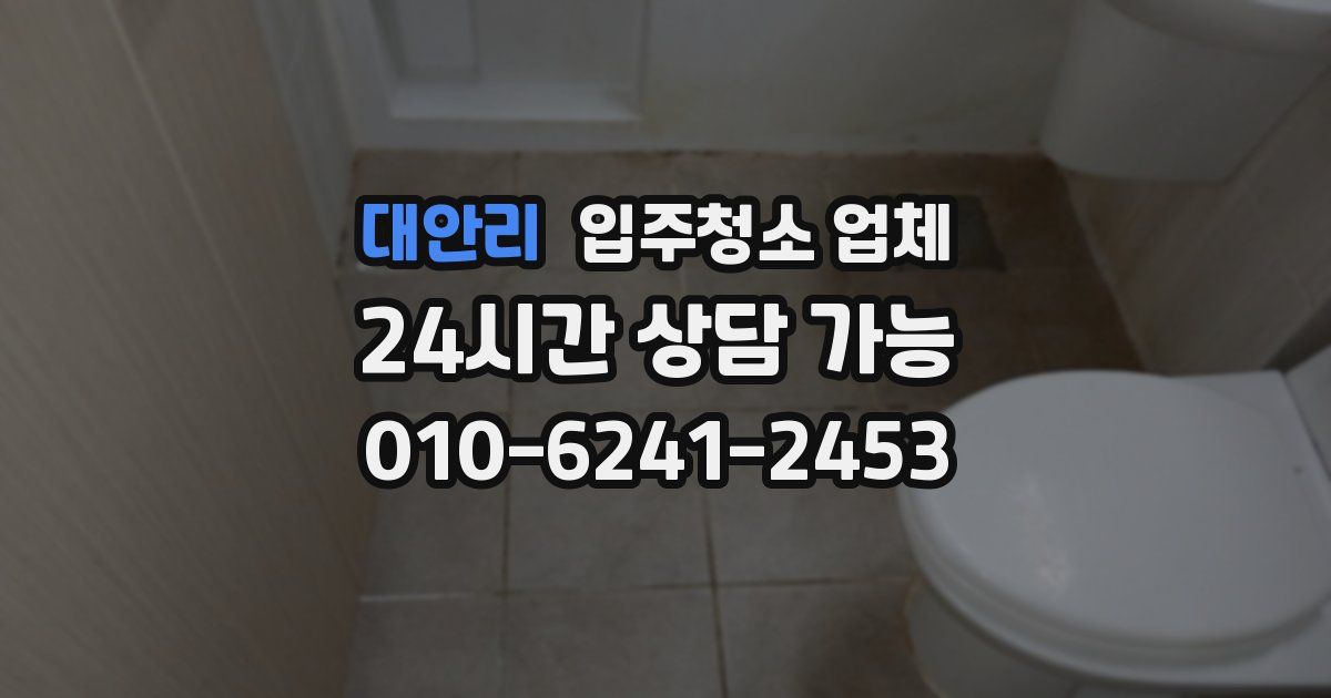 대안리 입주청소 업체