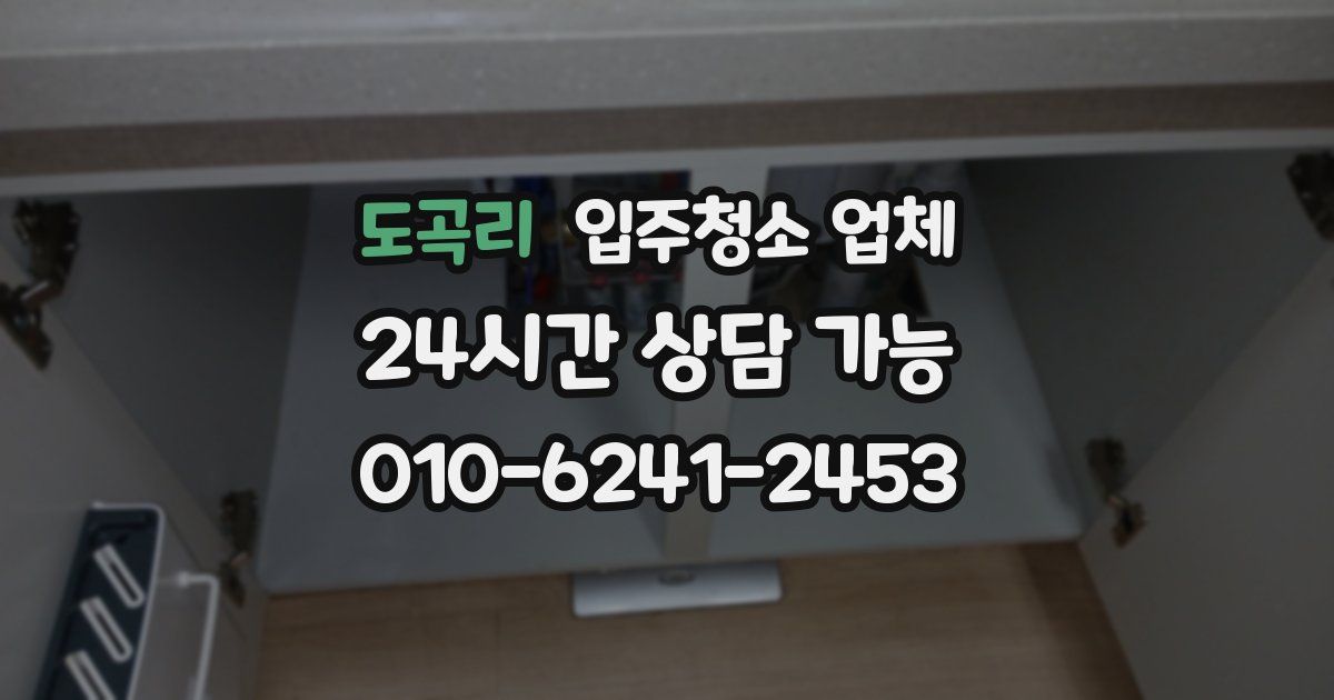 도곡리 입주청소 업체