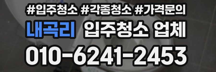 내곡리 입주청소 업체