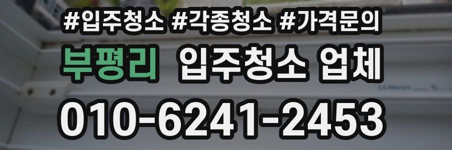 부평리 입주청소 업체