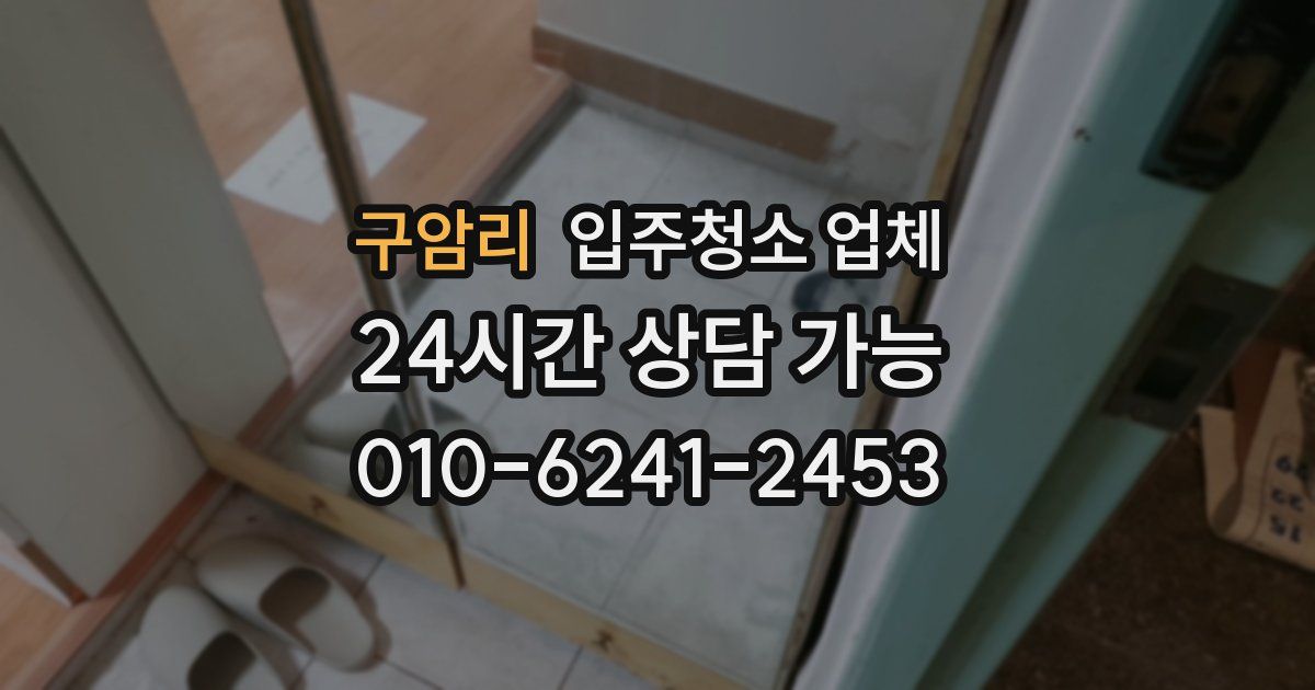 구암리 입주청소 업체