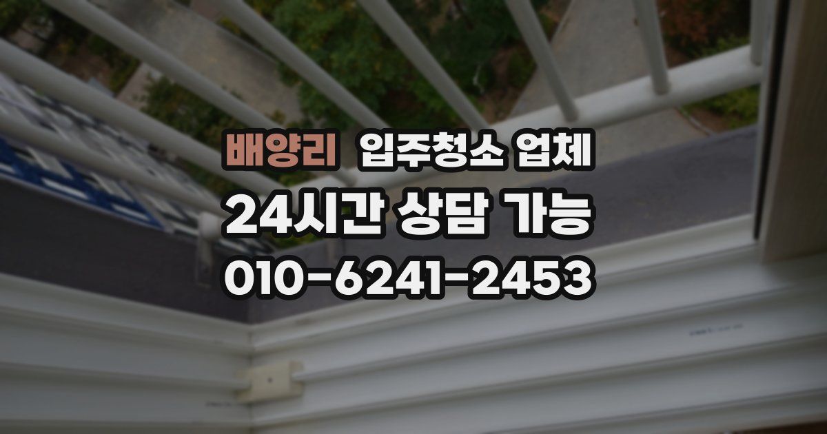 배양리 입주청소 업체