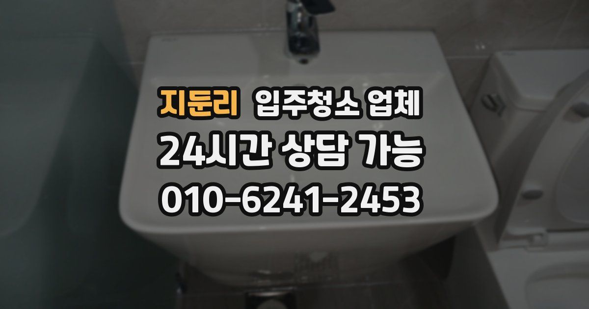 지둔리 입주청소 업체