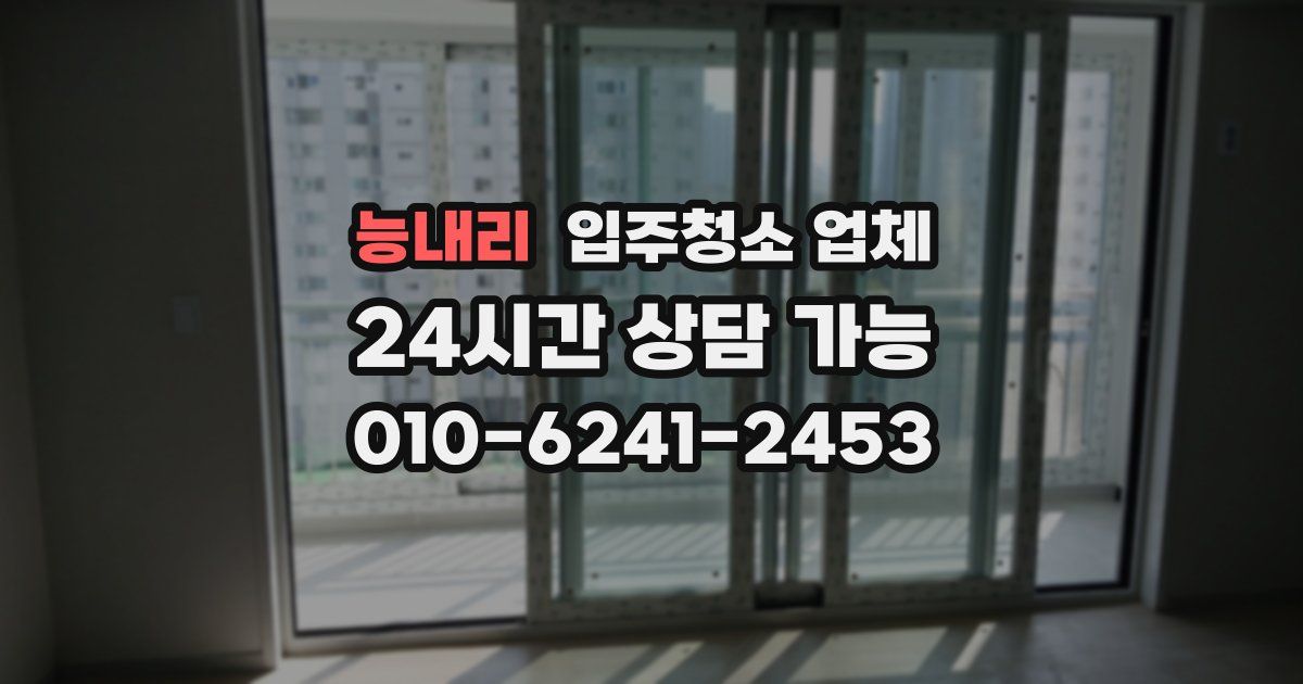 능내리 입주청소 업체