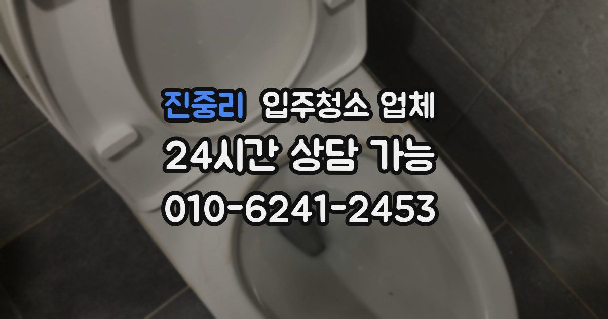 진중리 입주청소 업체