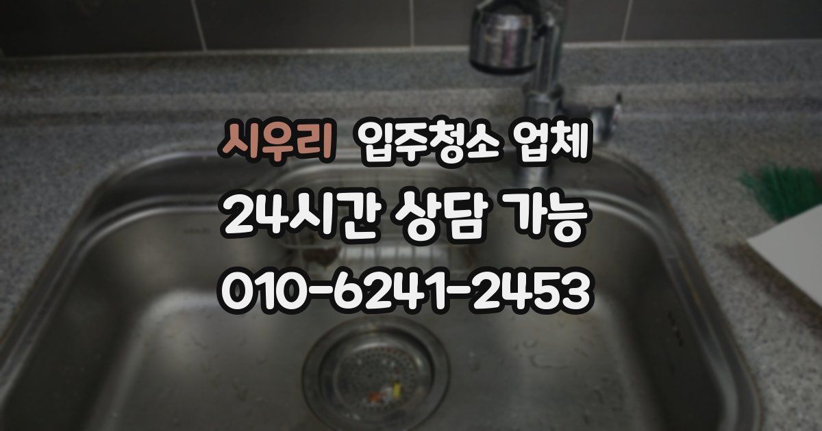 시우리 입주청소 업체
