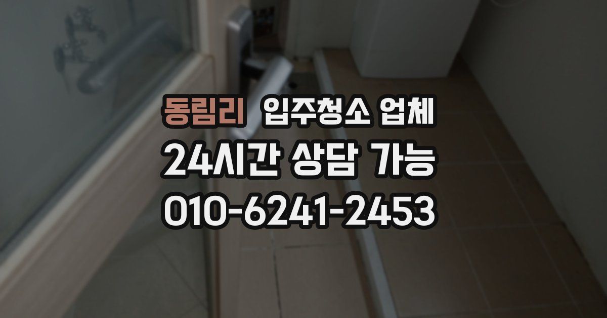 동림리 입주청소 업체