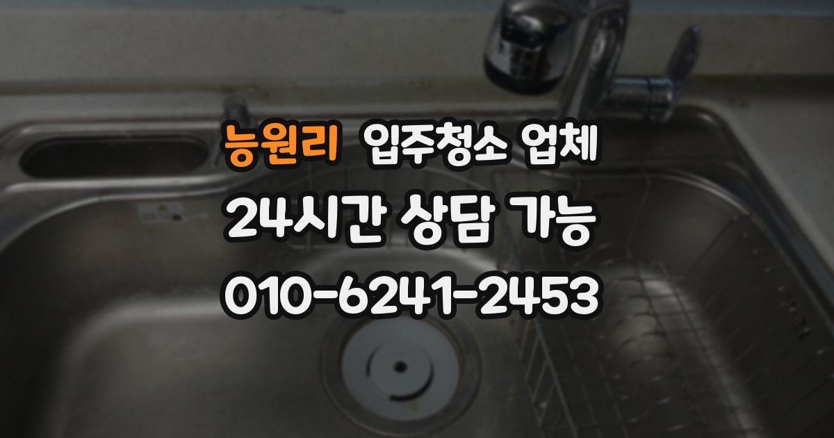 능원리 입주청소 업체