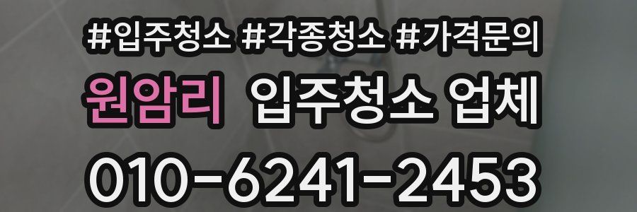 원암리 입주청소 업체