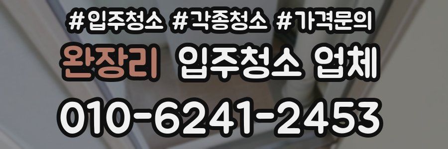 완장리 입주청소 업체