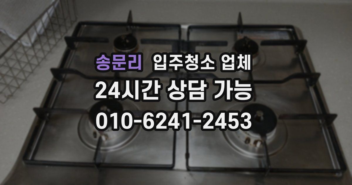 송문리 입주청소 업체