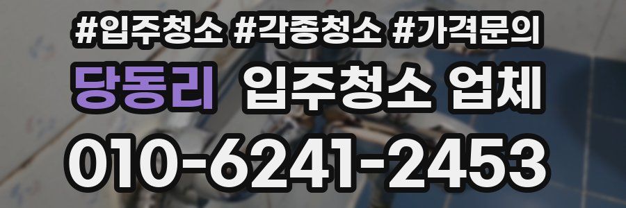 당동리 입주청소 업체