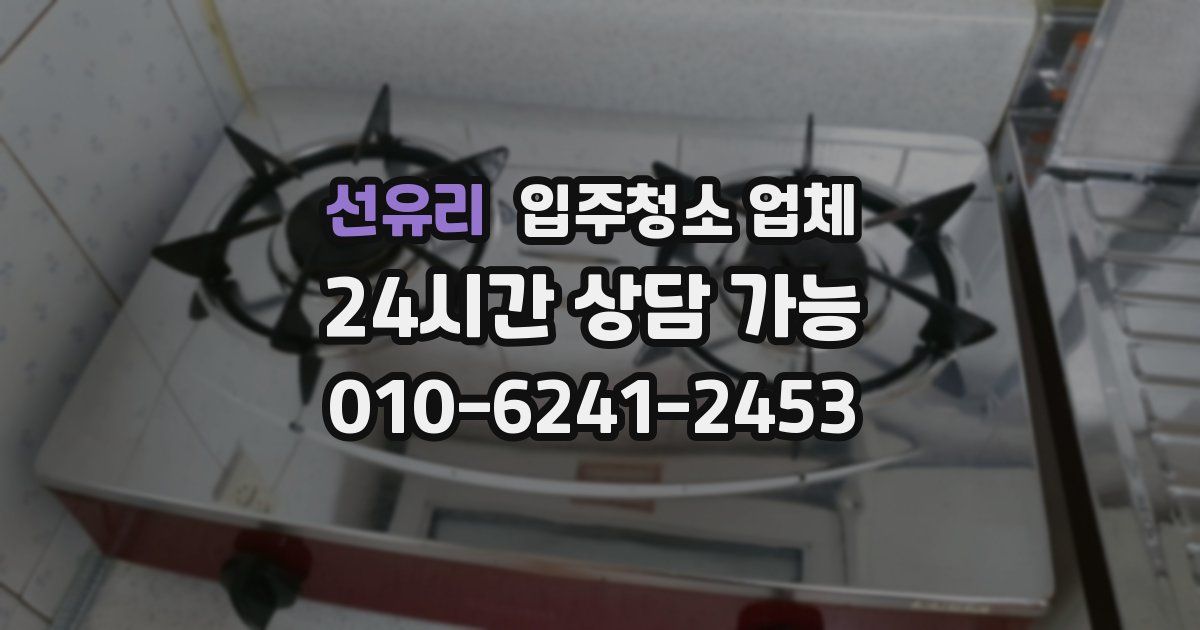 선유리 입주청소 업체