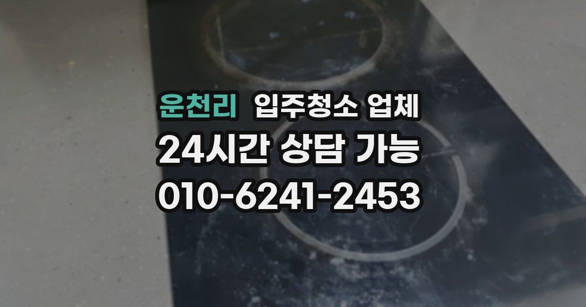 운천리 입주청소 업체