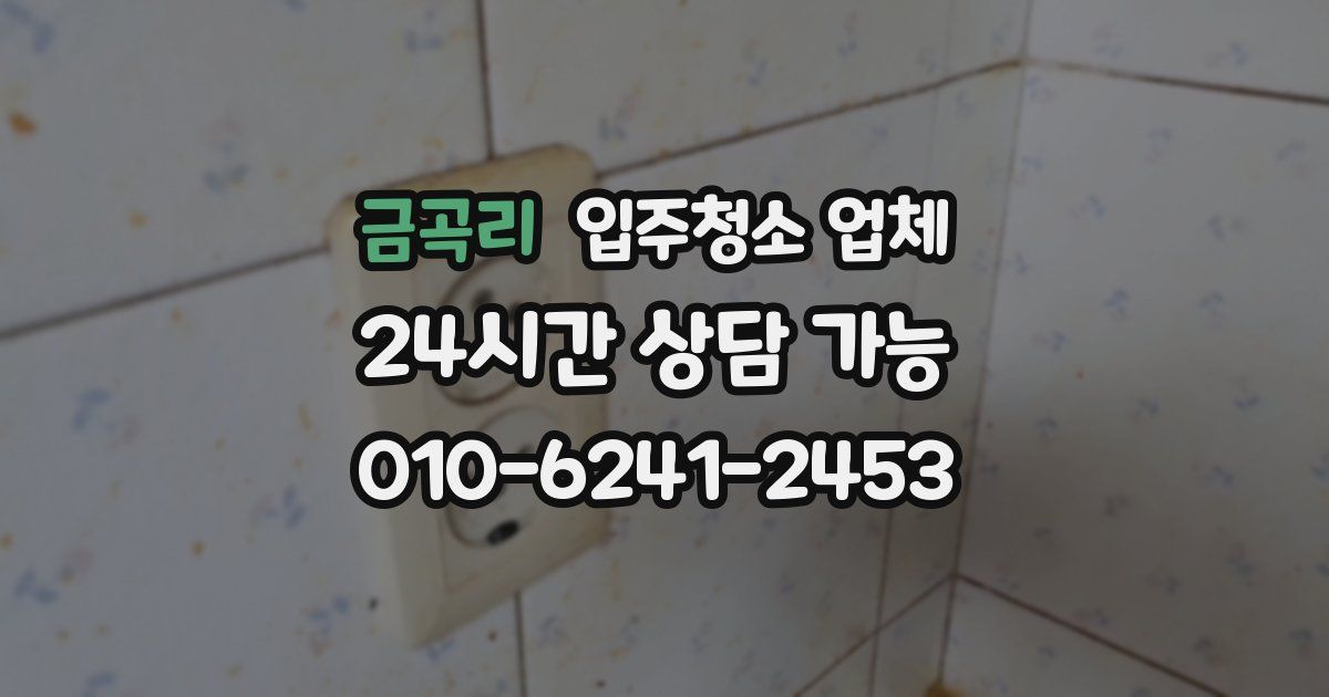 금곡리 입주청소 업체