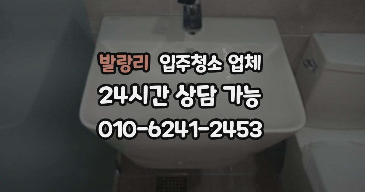 발랑리 입주청소 업체