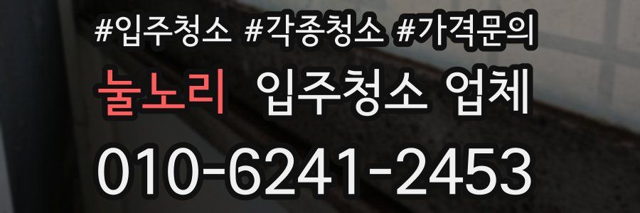 눌노리 입주청소 업체